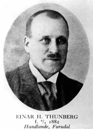  Einar Hilding Thunberg 1882-1925